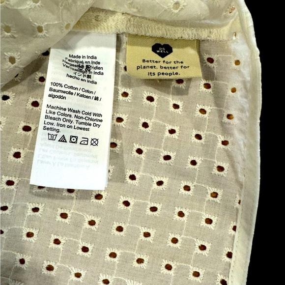 NWT Madewell Eyelet Shirt - Picture 8 of 10